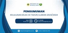 Pengumuman Kelulusan Siswa Kelas XII Tahun Ajaran 2023/2024